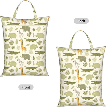 Animals Travel Laundry Bag Washable Waterproof Wet Bag Dirty Clothes Bag For Travel, Gym, Swimming Pool - Colors A