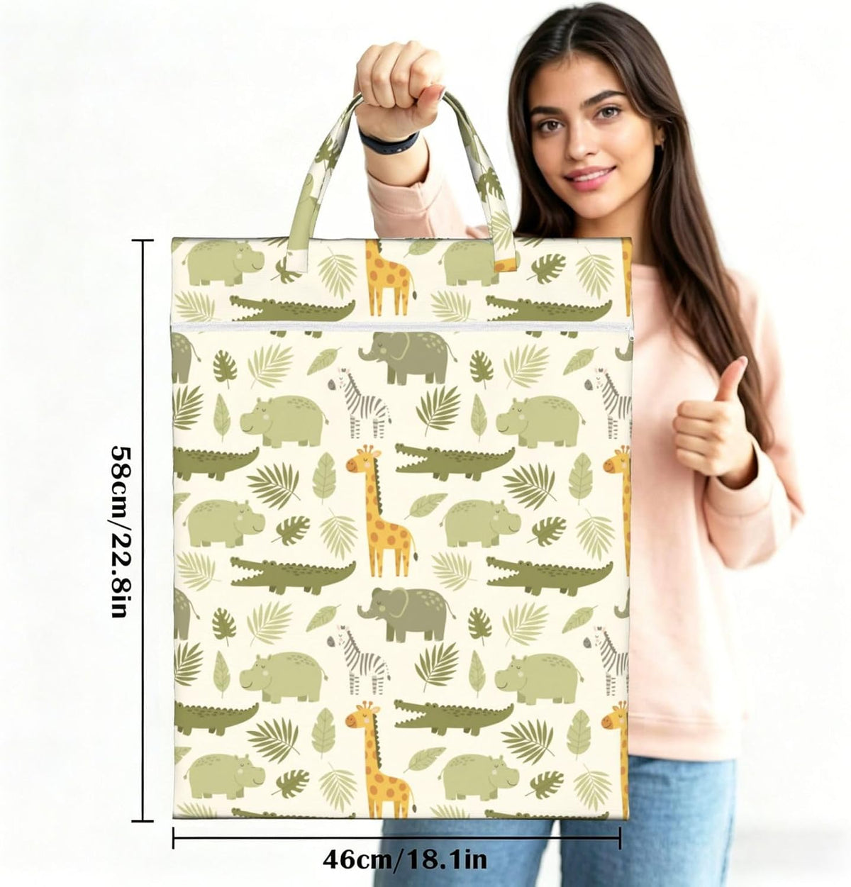 Animals Travel Laundry Bag Washable Waterproof Wet Bag Dirty Clothes Bag For Travel, Gym, Swimming Pool - Colors A