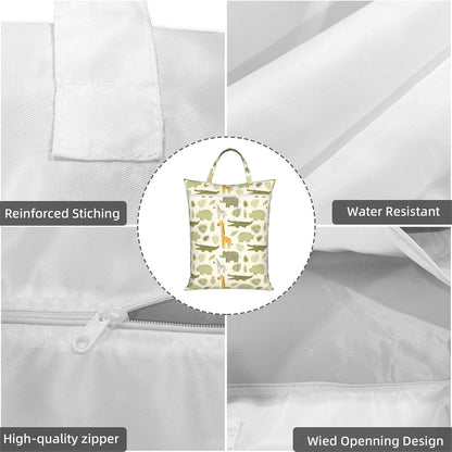 Animals Travel Laundry Bag Washable Waterproof Wet Bag Dirty Clothes Bag For Travel, Gym, Swimming Pool - Colors A