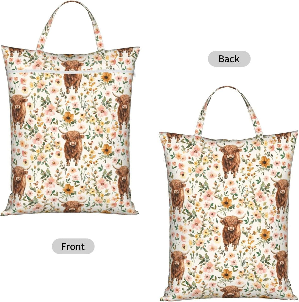 Animals Travel Laundry Bag Washable Waterproof Wet Bag Dirty Clothes Bag For Travel, Gym, Swimming Pool - Colors A
