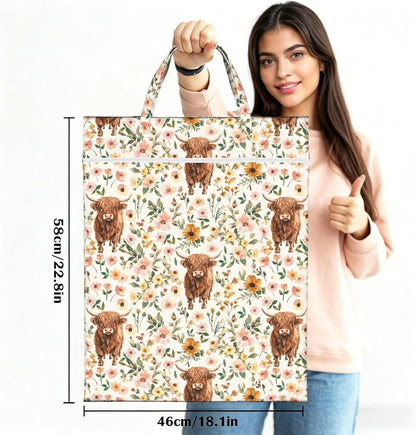 Animals Travel Laundry Bag Washable Waterproof Wet Bag Dirty Clothes Bag For Travel, Gym, Swimming Pool - Colors A