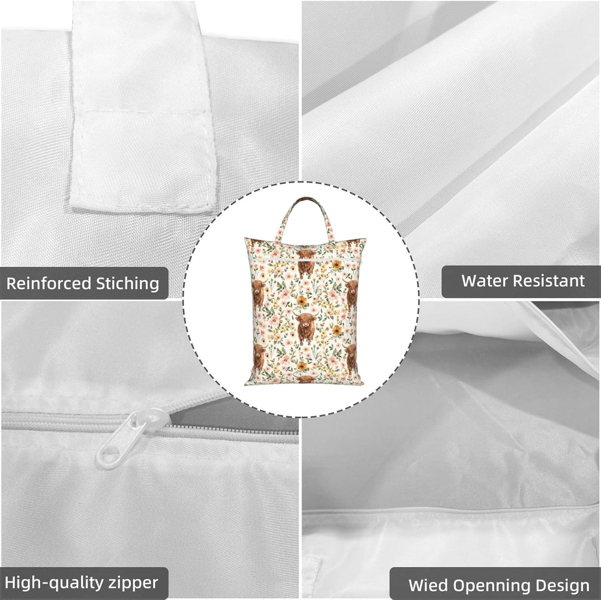 Animals Travel Laundry Bag Washable Waterproof Wet Bag Dirty Clothes Bag For Travel, Gym, Swimming Pool - Colors A