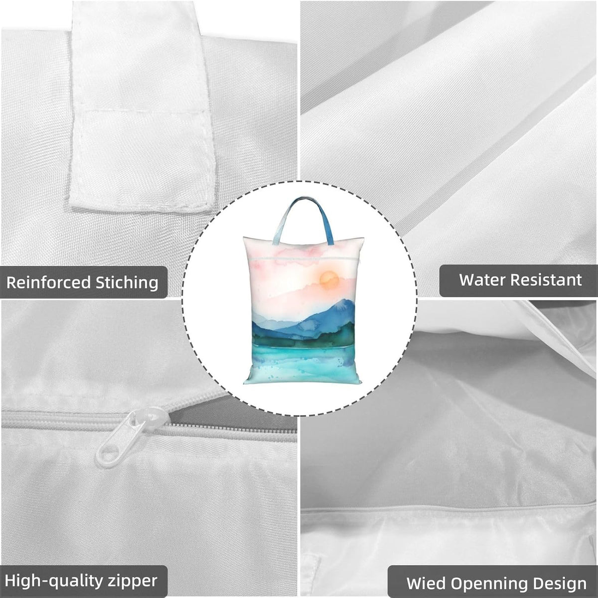 Animals Travel Laundry Bag Washable Waterproof Wet Bag Dirty Clothes Bag For Travel, Gym, Swimming Pool - Colors A