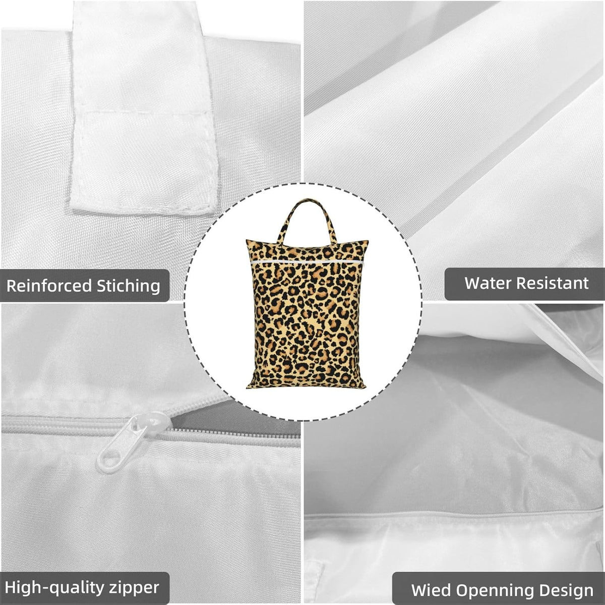 Animals Travel Laundry Bag Washable Waterproof Wet Bag Dirty Clothes Bag For Travel, Gym, Swimming Pool - Colors A