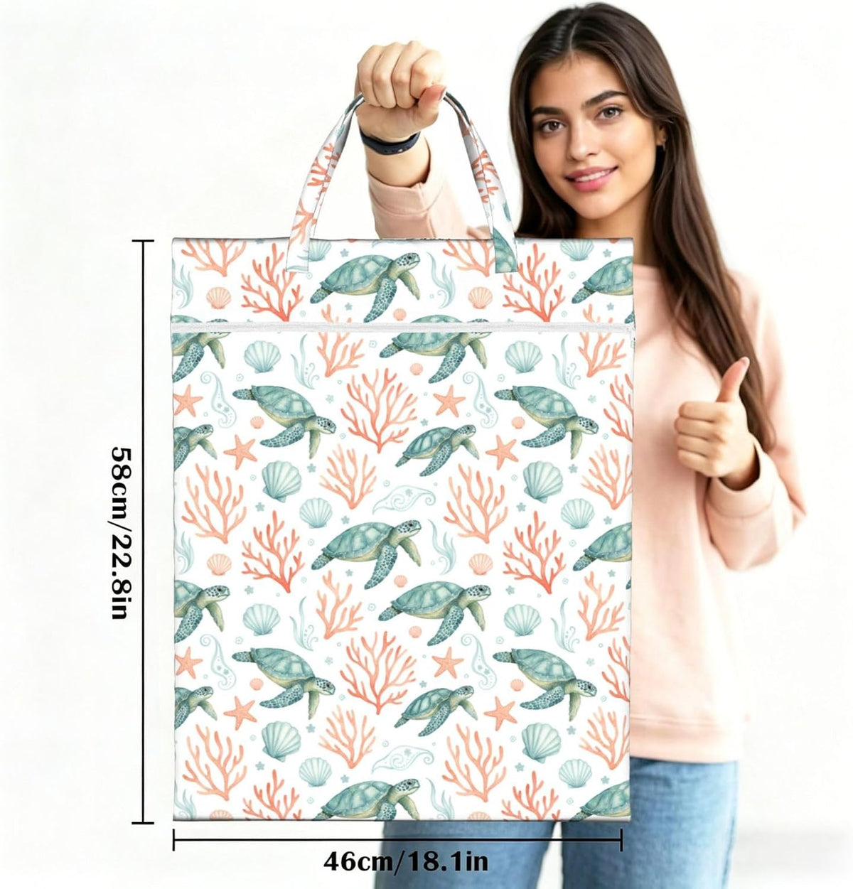 Animals Travel Laundry Bag Washable Waterproof Wet Bag Dirty Clothes Bag For Travel, Gym, Swimming Pool - Colors A