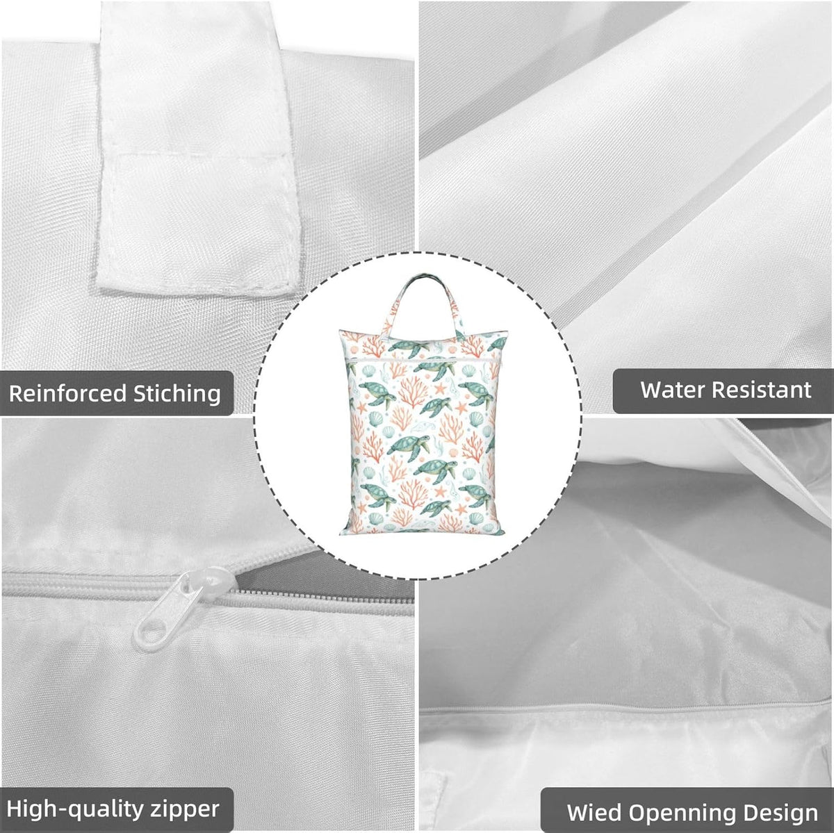 Animals Travel Laundry Bag Washable Waterproof Wet Bag Dirty Clothes Bag For Travel, Gym, Swimming Pool - Colors A