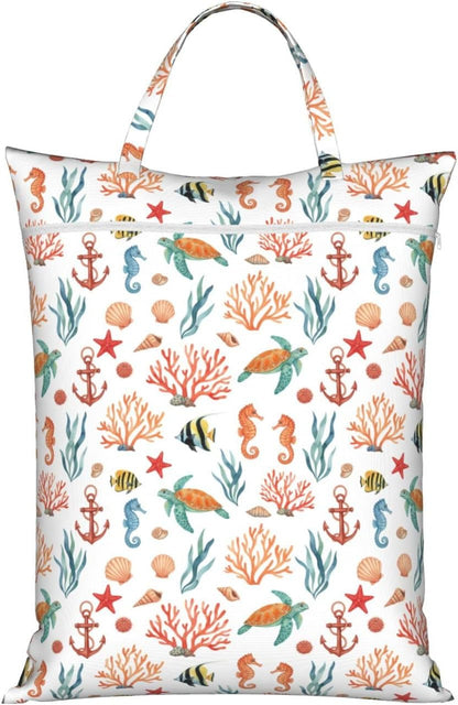 Animals Travel Laundry Bag Washable Waterproof Wet Bag Dirty Clothes Bag For Travel, Gym, Swimming Pool - Colors A