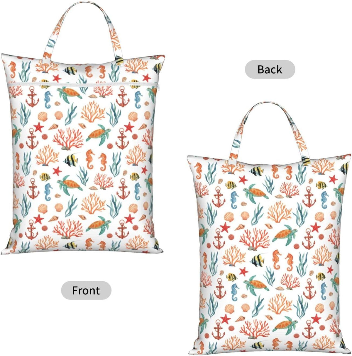 Animals Travel Laundry Bag Washable Waterproof Wet Bag Dirty Clothes Bag For Travel, Gym, Swimming Pool - Colors A