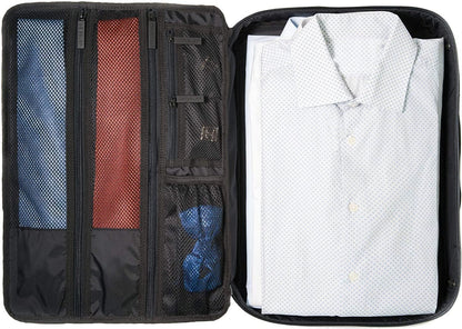 ® Shirt Bag for crease & wrinkle-free traveling with dress shirts & blouses – Garment bag & Packing Organizer for carry-on luggage accessory – grey