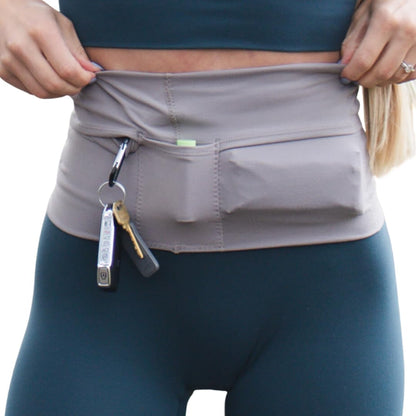 Unisex Running Belt - Running Belt for Women and Men - Waist Phone Holder for Running - Travel Security Money Belt - Hidden Wallet Travel Safety - Anti Pickpocket Waistband - Medium