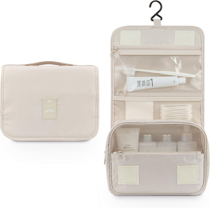 Hanging Toiletry Bag - Large Cosmetic Makeup Travel Organizer for Men & Women with Sturdy Hook