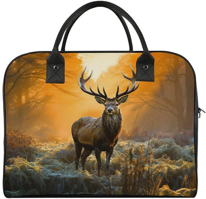 Green Sea Blue Seaweed Nylon Tote Bag Large Capacity Carry On Handbag Luggage Sleeve Laptop Compartment for Work Travel