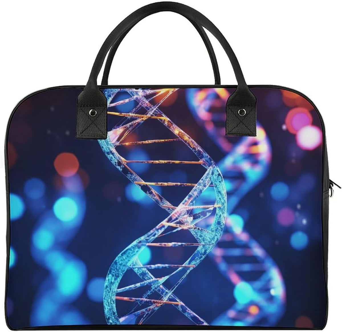 Green Sea Blue Seaweed Nylon Tote Bag Large Capacity Carry On Handbag Luggage Sleeve Laptop Compartment for Work Travel
