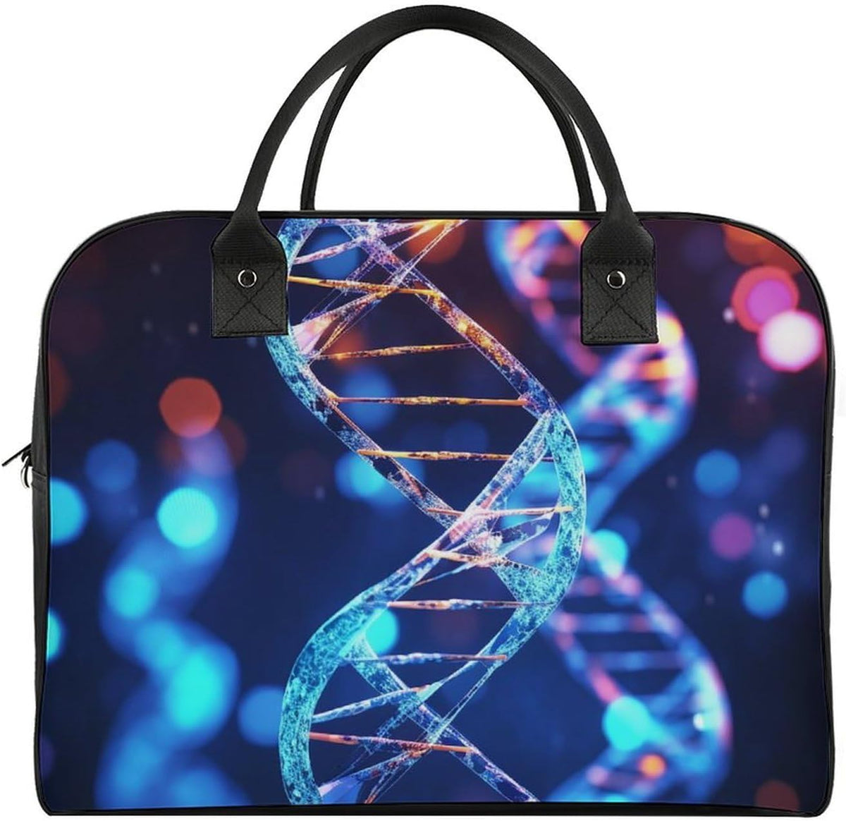 Green Sea Blue Seaweed Nylon Tote Bag Large Capacity Carry On Handbag Luggage Sleeve Laptop Compartment for Work Travel