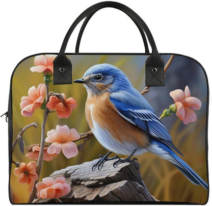 Green Sea Blue Seaweed Nylon Tote Bag Large Capacity Carry On Handbag Luggage Sleeve Laptop Compartment for Work Travel
