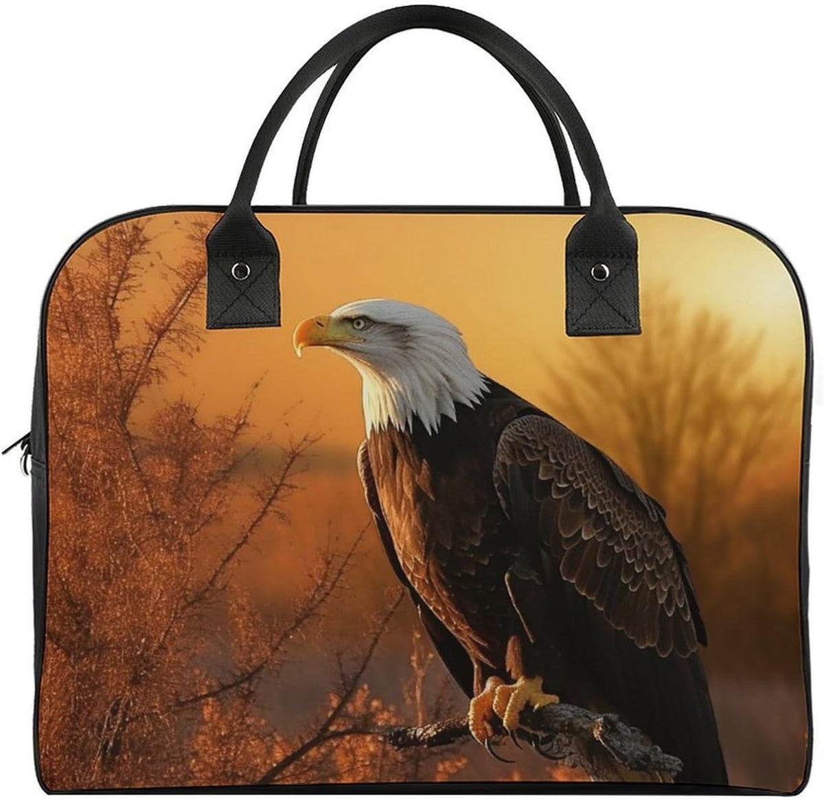 Green Sea Blue Seaweed Nylon Tote Bag Large Capacity Carry On Handbag Luggage Sleeve Laptop Compartment for Work Travel