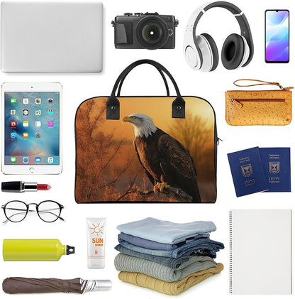 Green Sea Blue Seaweed Nylon Tote Bag Large Capacity Carry On Handbag Luggage Sleeve Laptop Compartment for Work Travel