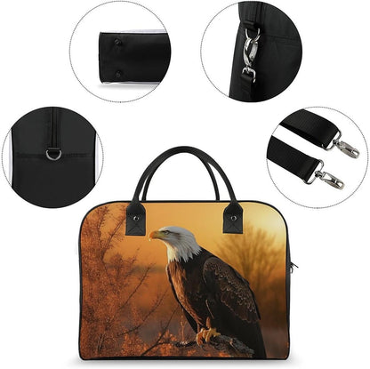 Green Sea Blue Seaweed Nylon Tote Bag Large Capacity Carry On Handbag Luggage Sleeve Laptop Compartment for Work Travel