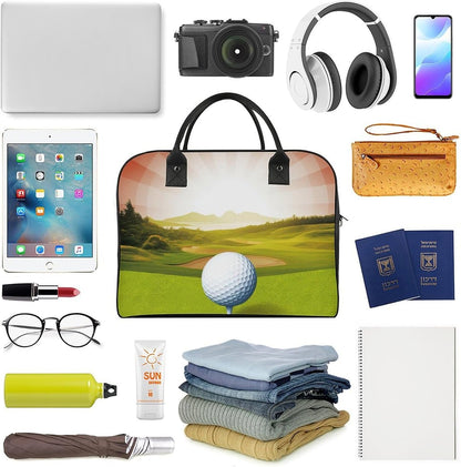 Green Sea Blue Seaweed Nylon Tote Bag Large Capacity Carry On Handbag Luggage Sleeve Laptop Compartment for Work Travel