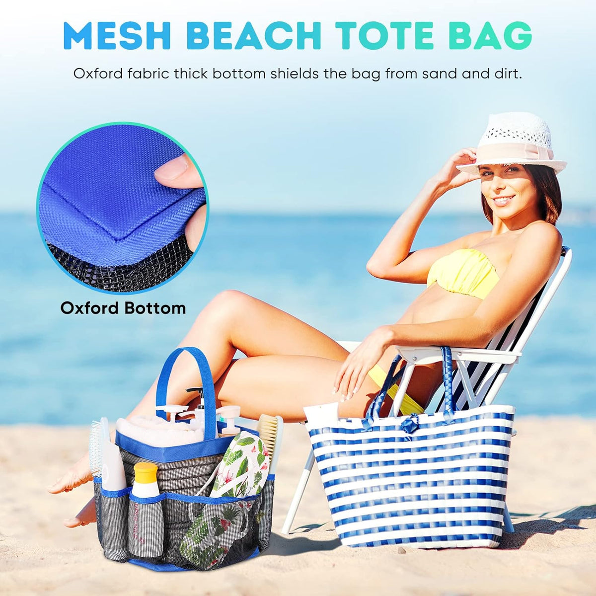 Mesh Shower Caddy Portable for College Dorm Room Essentials, Shower Caddy Dorm with 9-Pocket Large Capacity for Beach, Swimming, Gym, Camping, Travel essentials