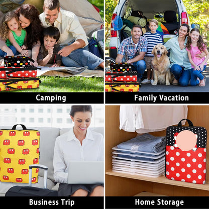 Compression Packing Cubes for Travel, 6 Set National Park Luggage Organizers, Lightweight Waterproof Expandable/Compression Bags Smell Proof Travel Packing Cubes for Suitcases
