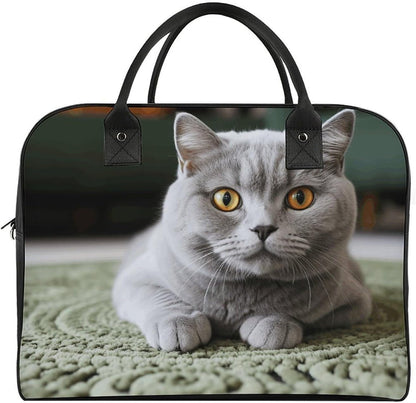 Butterfly Night Nylon Tote Bag Large Capacity Carry On Handbag Luggage Sleeve Laptop Compartment for Work Travel