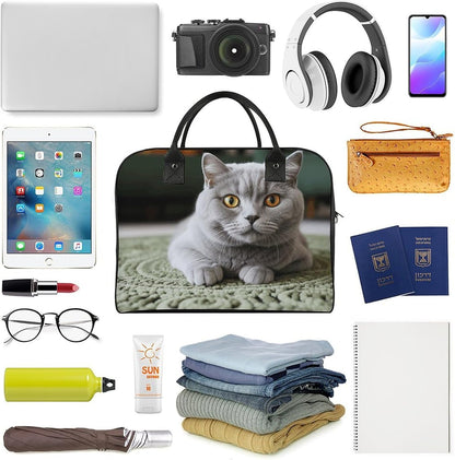 Butterfly Night Nylon Tote Bag Large Capacity Carry On Handbag Luggage Sleeve Laptop Compartment for Work Travel