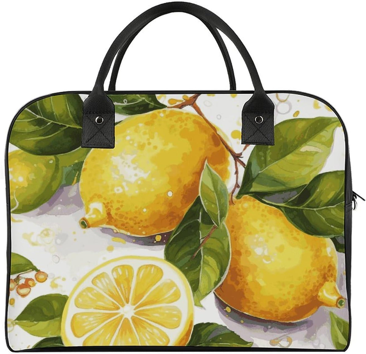 Butterfly Night Nylon Tote Bag Large Capacity Carry On Handbag Luggage Sleeve Laptop Compartment for Work Travel