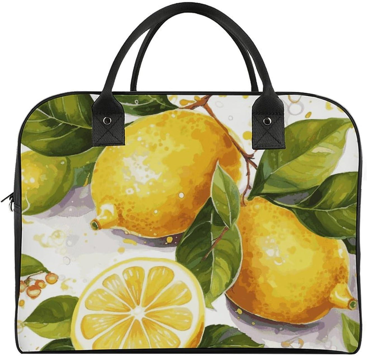 Butterfly Night Nylon Tote Bag Large Capacity Carry On Handbag Luggage Sleeve Laptop Compartment for Work Travel