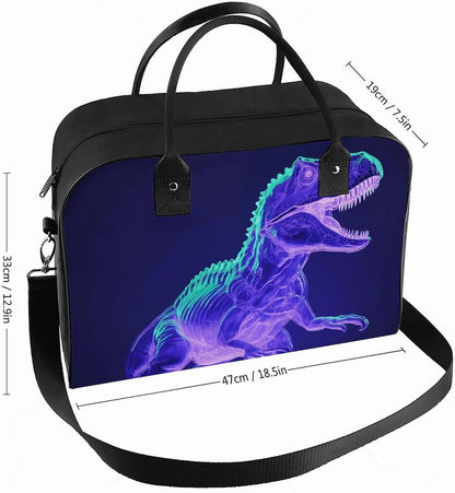 Butterfly Night Nylon Tote Bag Large Capacity Carry On Handbag Luggage Sleeve Laptop Compartment for Work Travel