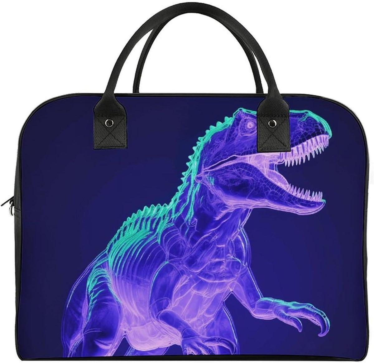 Butterfly Night Nylon Tote Bag Large Capacity Carry On Handbag Luggage Sleeve Laptop Compartment for Work Travel