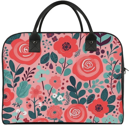Butterfly Night Nylon Tote Bag Large Capacity Carry On Handbag Luggage Sleeve Laptop Compartment for Work Travel