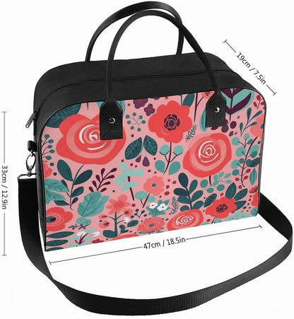 Butterfly Night Nylon Tote Bag Large Capacity Carry On Handbag Luggage Sleeve Laptop Compartment for Work Travel