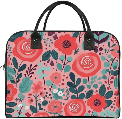 Butterfly Night Nylon Tote Bag Large Capacity Carry On Handbag Luggage Sleeve Laptop Compartment for Work Travel