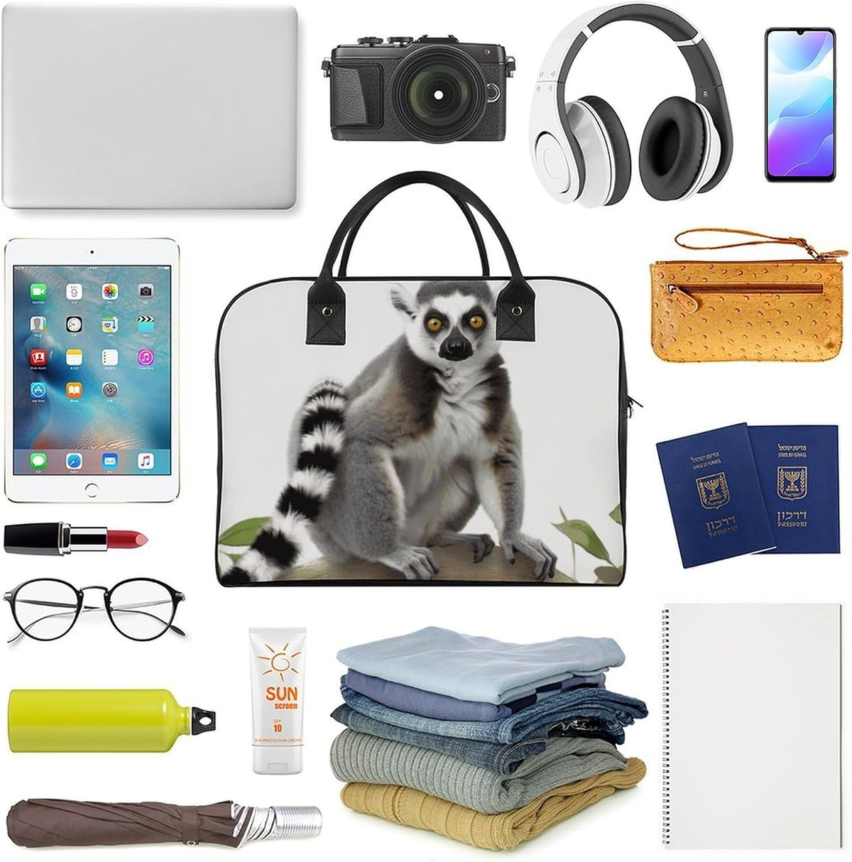 Butterfly Night Nylon Tote Bag Large Capacity Carry On Handbag Luggage Sleeve Laptop Compartment for Work Travel