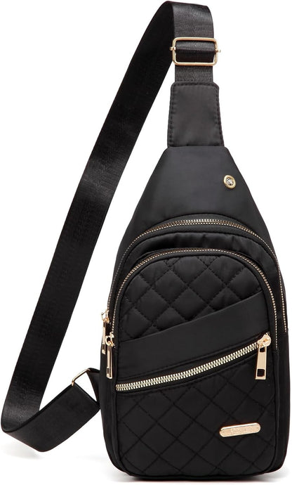 AOSTIHOT Small Sling Backpack Crossbody Sling Bag for Women Men, Casual Chest Daypack Cross Body