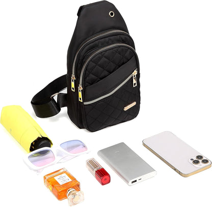AOSTIHOT Small Sling Backpack Crossbody Sling Bag for Women Men, Casual Chest Daypack Cross Body
