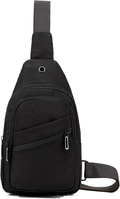 AOSTIHOT Small Sling Backpack Crossbody Sling Bag for Women Men, Casual Chest Daypack Cross Body