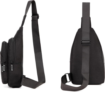 AOSTIHOT Small Sling Backpack Crossbody Sling Bag for Women Men, Casual Chest Daypack Cross Body