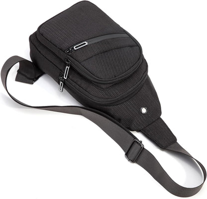 AOSTIHOT Small Sling Backpack Crossbody Sling Bag for Women Men, Casual Chest Daypack Cross Body