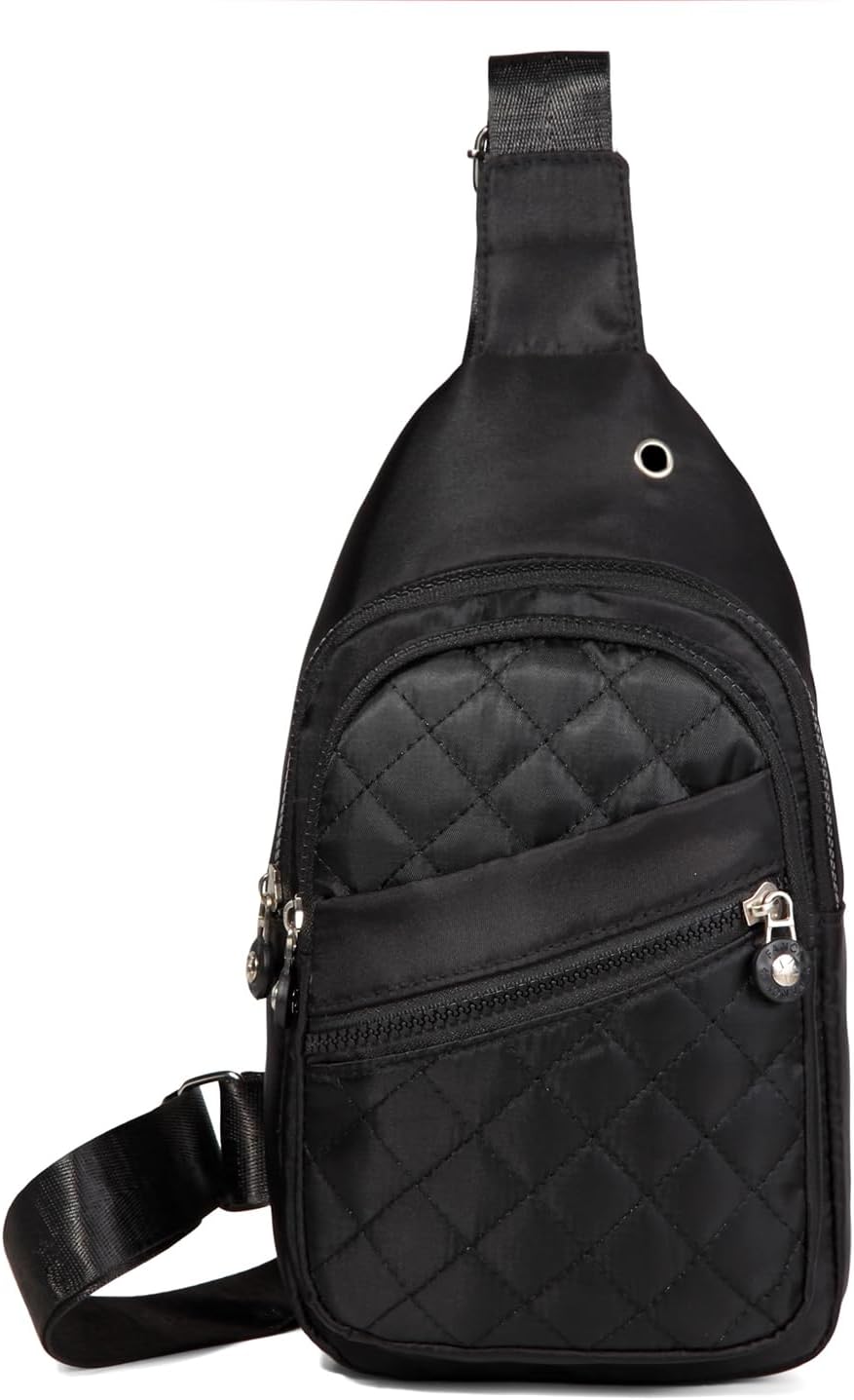 AOSTIHOT Small Sling Backpack Crossbody Sling Bag for Women Men, Casual Chest Daypack Cross Body