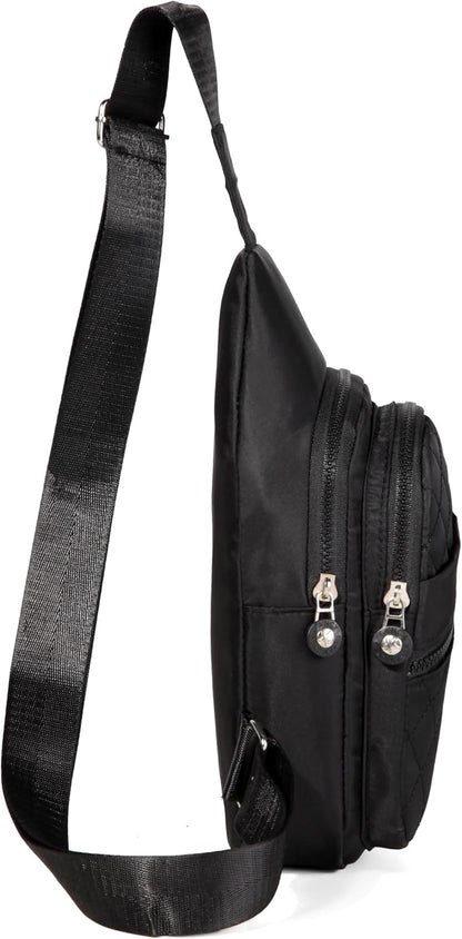 AOSTIHOT Small Sling Backpack Crossbody Sling Bag for Women Men, Casual Chest Daypack Cross Body