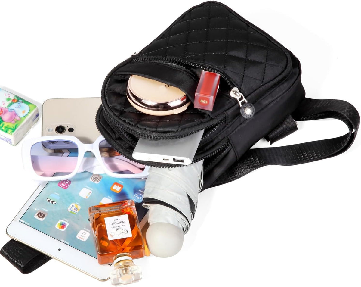 AOSTIHOT Small Sling Backpack Crossbody Sling Bag for Women Men, Casual Chest Daypack Cross Body