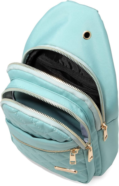 AOSTIHOT Small Sling Backpack Crossbody Sling Bag for Women Men, Casual Chest Daypack Cross Body