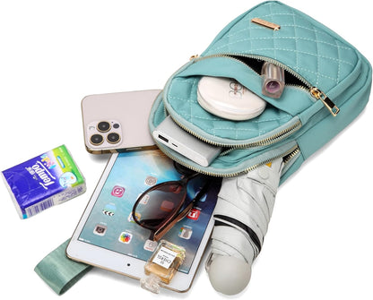AOSTIHOT Small Sling Backpack Crossbody Sling Bag for Women Men, Casual Chest Daypack Cross Body