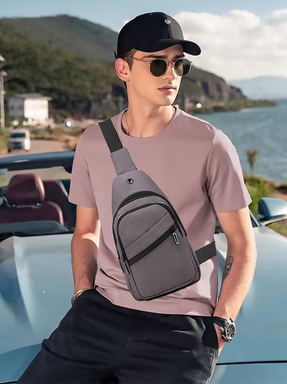 AOSTIHOT Small Sling Backpack Crossbody Sling Bag for Women Men, Casual Chest Daypack Cross Body