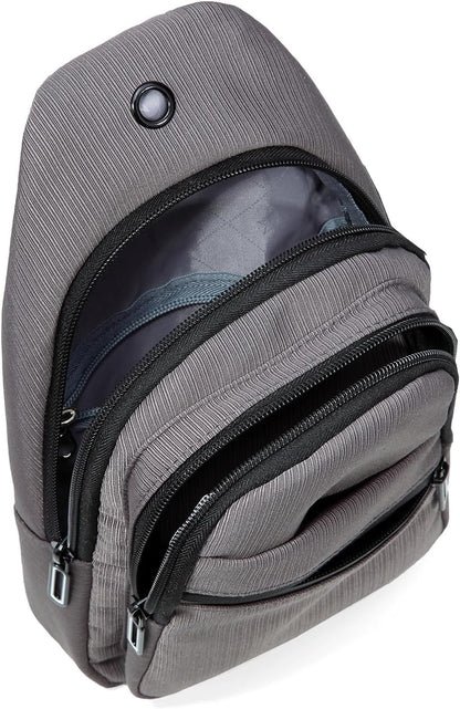 AOSTIHOT Small Sling Backpack Crossbody Sling Bag for Women Men, Casual Chest Daypack Cross Body
