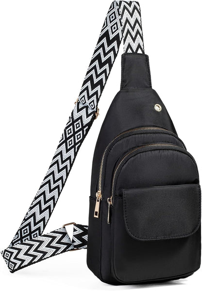 AOSTIHOT Small Sling Backpack Crossbody Sling Bag for Women Men, Casual Chest Daypack Cross Body
