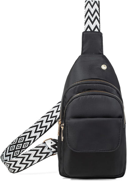 AOSTIHOT Small Sling Backpack Crossbody Sling Bag for Women Men, Casual Chest Daypack Cross Body