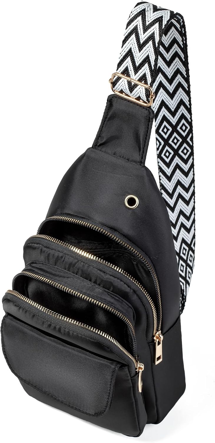 AOSTIHOT Small Sling Backpack Crossbody Sling Bag for Women Men, Casual Chest Daypack Cross Body